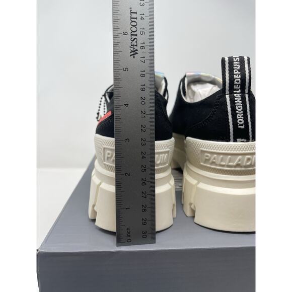 Palladium Revolt Lo TX Platform Boots Women 8 Black Marshmallow Chunky Gorpcore - Picture 10 of 11